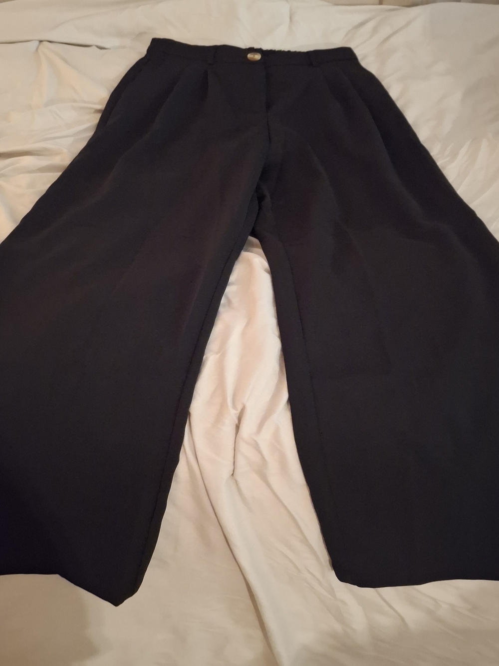 Lullusory Wide Leg Black Women's Trousers - Picture 2 of 8